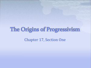 The Origins of Progressivism