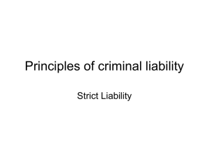 Principles of criminal liability - Teaching With Crump!