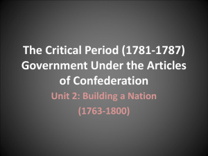 The Critical Period (Articles of Confederation)