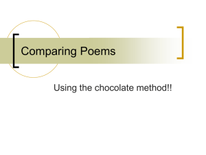 Comparing Poems