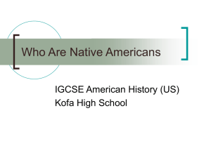 Native Americans Notes