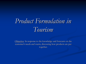 Components of the Overall Tourism Product