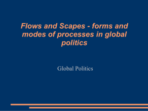 Flows and Scapes - forms and modes of processes in global politics