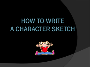 Character Sketch PPT