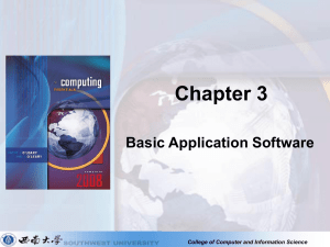 Chapter 3 Basic Application Software