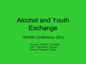 Alcohol and Youth Exchange