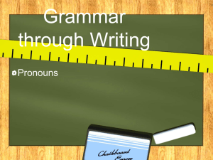 Grammar through Writing
