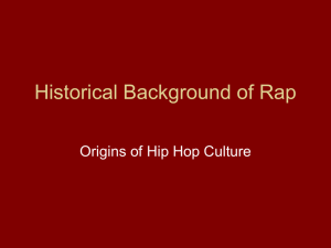 A Brief History of Rap