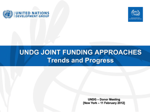 UNDG-Partner Meeting Joint Funding Trends presentation