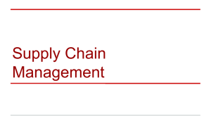 - Supply chain management ppt