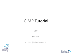 GIMP Tutorial  - Babraham Bioinformatics