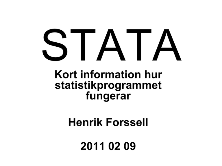 Stata ppt