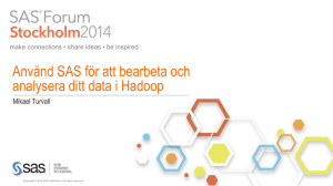 Använd SAS för att bearbeta och analysera ditt data i Hadoop
