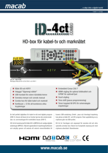 Produktblad för HD-4ct - Tuna Kabel