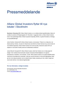 Pressmeddelande - Allianz Global Investors