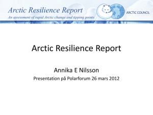 Arctic Resilience Report