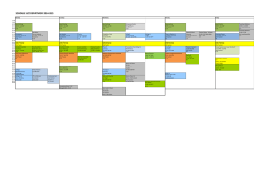General schedule Jazz department 2014-2015