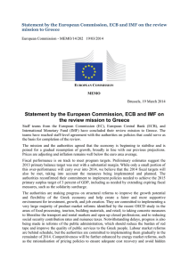 Statement by the European Commission, ECB