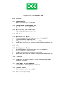 Programma Day of the Middle-East 2014 - Internationaal