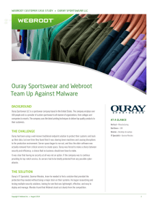 Ouray Sportswear and Webroot Team Up Against Malware