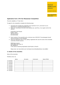 Application form 17th Van Wassenaer Competition