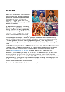 Asha Kowtal - International Dalit Solidarity Network