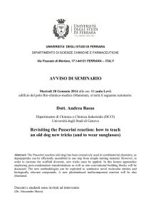 Seminario Andrea Basso - IUSS