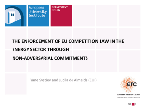The Enforcement of EU Competition Law in the energy