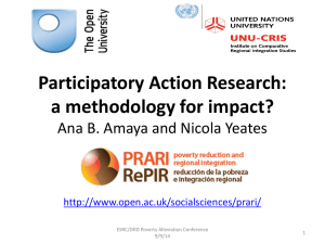 PRARI workshop on participatory methods