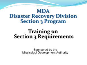 PowerPoint - Mississippi Disaster Recovery