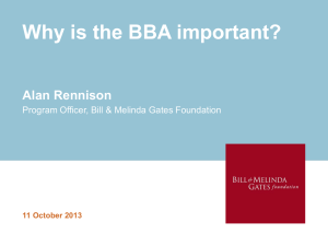 Bill and Melinda Gates Foundation presentation
