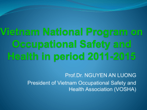Vietnam National Programme on Occupational Safety and