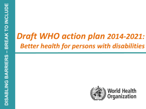 WHO action plan 2014–2021 - World Health Organization