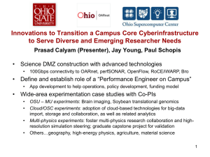 Innovations to Transition a Campus Core Cyberinfrastructure
