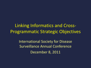 Linking Informatics and Cross-Programmatic Strategic Objectives