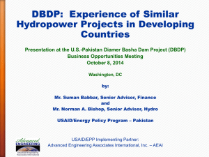 Experience of Similar Hydropower Projects in Developing Countries