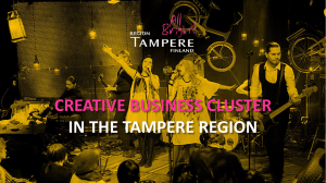 Creative business cluster in the Tampere region