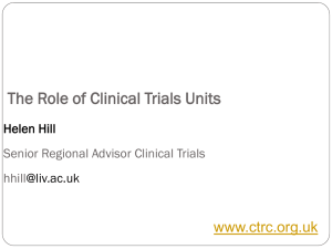 Clinical Trials Units - University of Liverpool