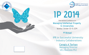 UCL - IP Conference 2014
