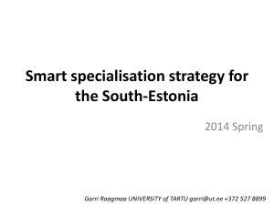 Smart specialisation strategy for the South