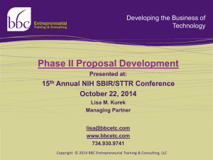 Phase II Proposal Development