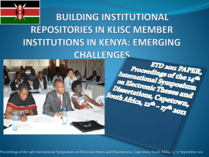 building institutional repositories in klisc member institutions