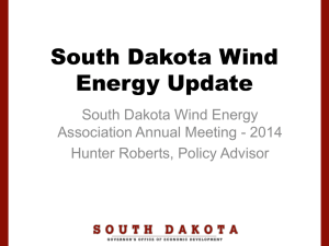 SDWEA Annual Meeting-HR 2014 - South Dakota Wind Energy