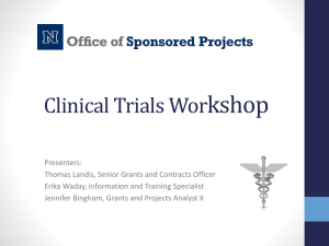 Clinical Trials Workshop presentation