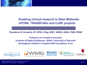 Enabling clinical research in West Midlands