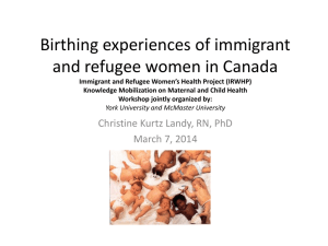 Presentation on Birthing Experience