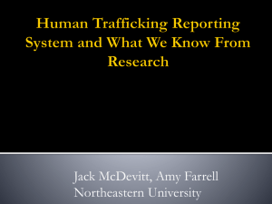 Human Trafficking Reporting System and the Collection of Human