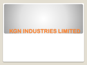 KGN INDUSTRIES LIMITED