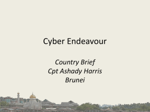 Cyber Endeavour Brunei Country Brief