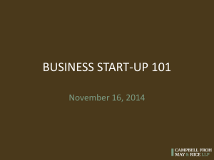 BUSINESS START-UP 101 by Eric Schroter